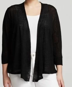 Best deal 🧨 Nic + Zoe 4-Way Cardigan In Plus in Black Onyx for 👩 women 🔥