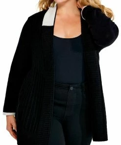 Flash Sale 🛒 Nic + Zoe Plus Cozy Up Twirl 👩 Womens Open front Cozy Cardigan Sweater 🌟